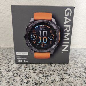 Garmin Fenix 8 – 51 mm, AMOLED Sapphire Orange Watch
